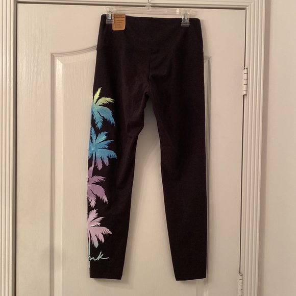 Pink palm tree shine legging set size l - Picture 6 of 14